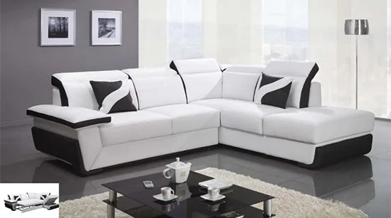 Biela rohova sedacka