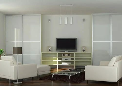 Biela vstavana skrina