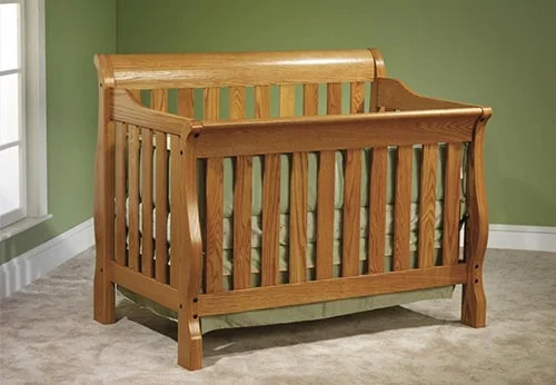 Drevena detska postielka z masivu