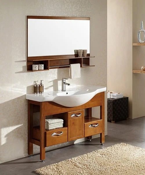 Drevena skrinka do kupelne