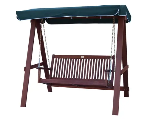 Moderna drevena zahradna hojdacka