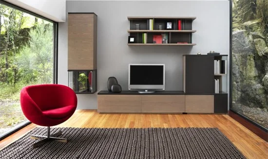 Jednoducha moderna obyvacia stena