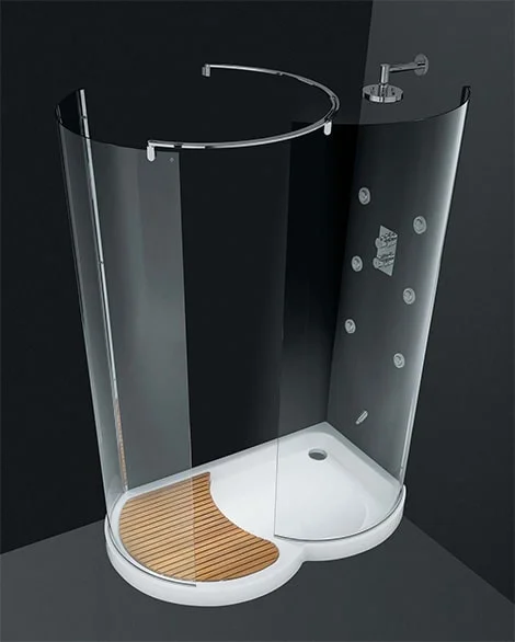 Moderny kruhovy sprchovy kut