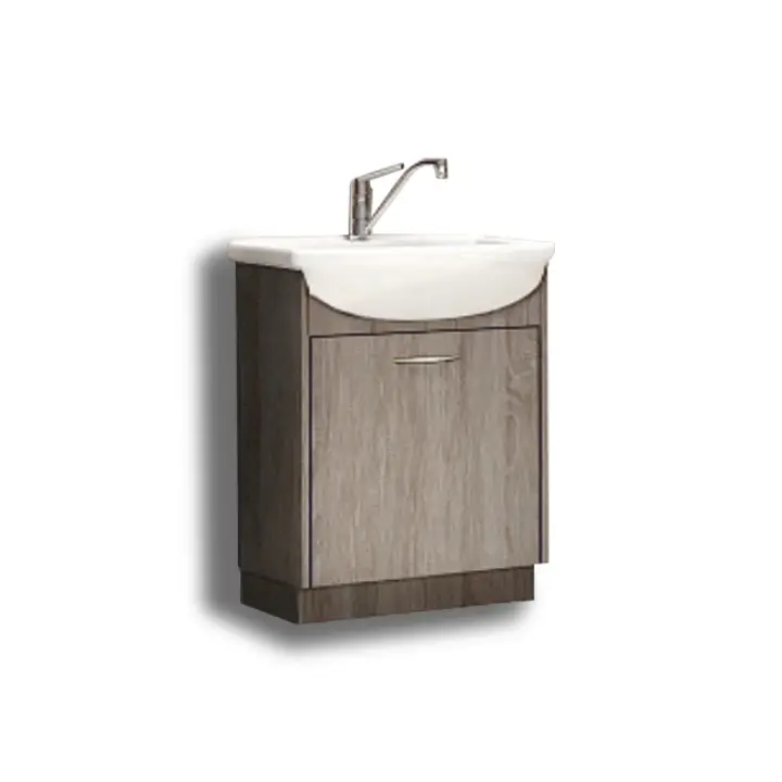 Kupeľňová skrinka pod umývadlo - hnedá