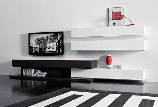 Lacna moderna obyvacia stena