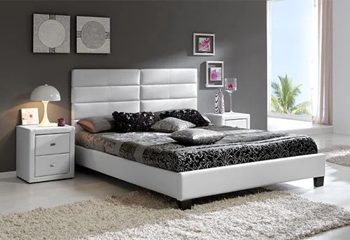 Luxusna celocalunena postel - kozena