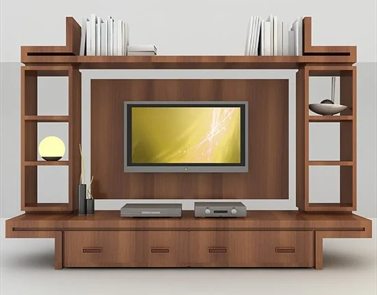 Mala moderna obyvacia stena