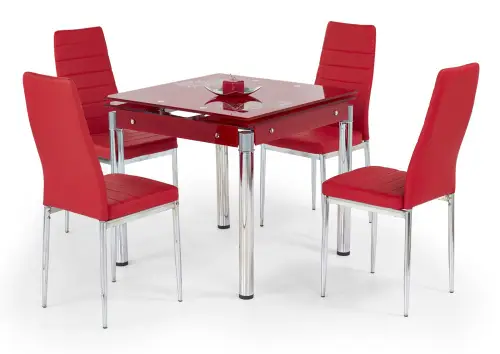 Červená jedálenská zostava