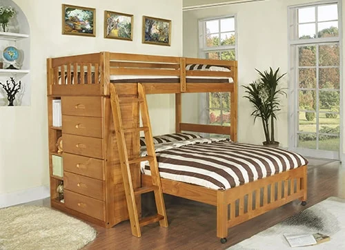 Moderna drevena poschodova postel