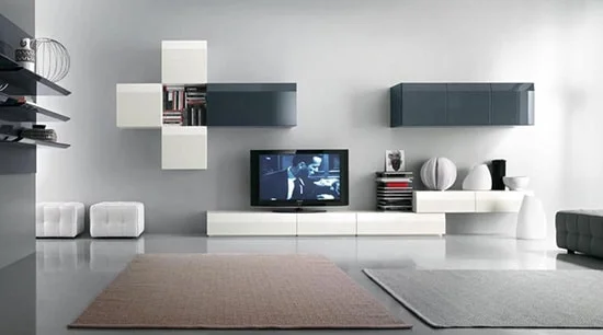 Moderna jednoducha obyvacia stena