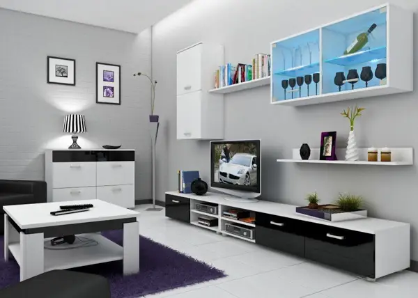 Moderná obývacia stena