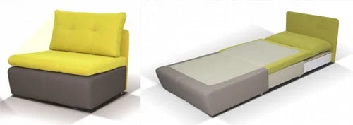 Moderné rozkladacie kreslo na spanie