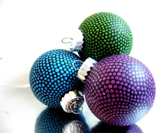 Moderné vianočné gule