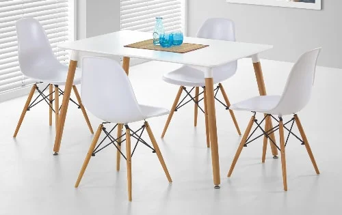 Moderny jedalensky stol - biely