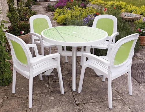 Moderny plastovy nabytok do zahrady - stolicky a stol