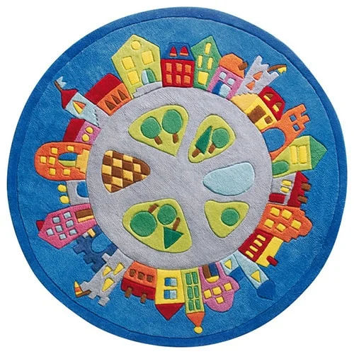 Okrúhly detský koberec