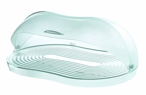 Priesvitny plastovy chlebnik