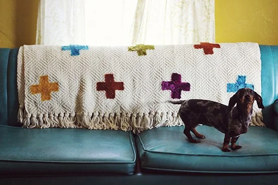 Moderna prikryvka na sedacku - plus