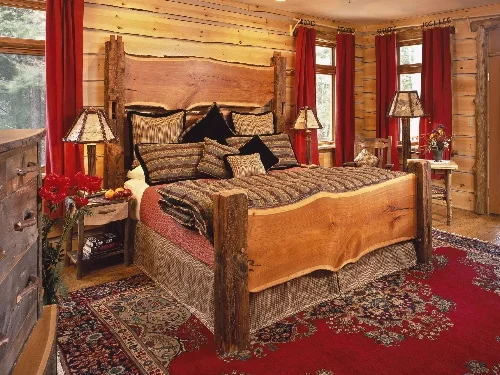 Rustikalny nabytok - postel