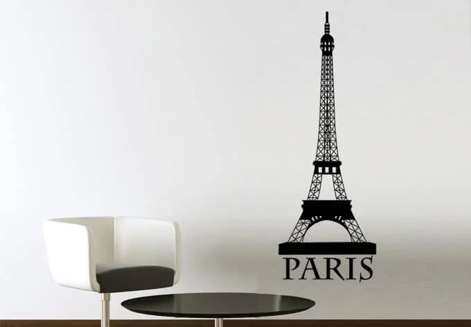 Samolepka na stenu - Eiffelova veža