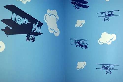 Samolepky na stenu - lietadlá