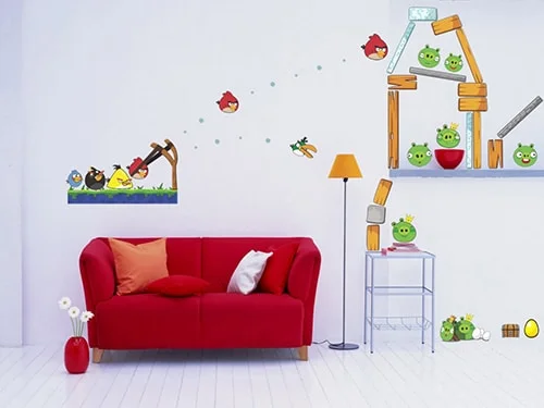 Samolepky do detskej izby - angry birds