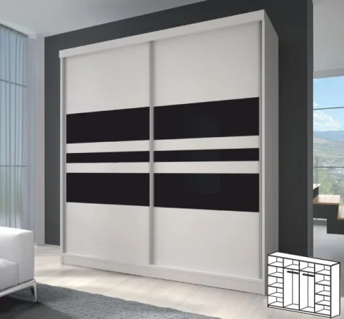 Šatníková skriňa s posuvnými dverami