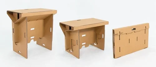 Stôl z kartónu - kartonový stôl