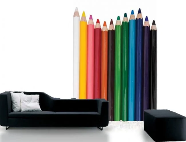 Moderná tapeta Ambiente - ceruzky