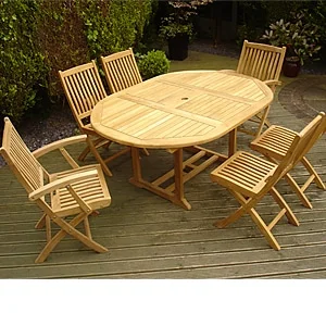 Teakovy nabytok do zahrady