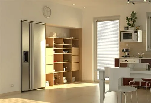 Kuchyňa so vstavanou skriňou