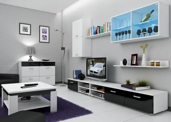 Moderná obývacia stena