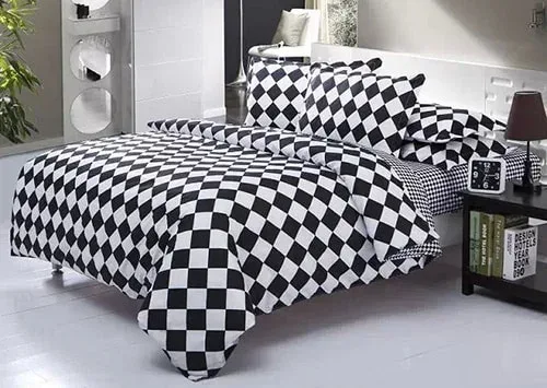 Obliečky - šachovnica