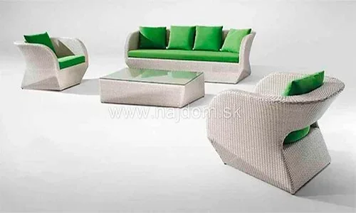 Sedacia súprava z umelého ratanu