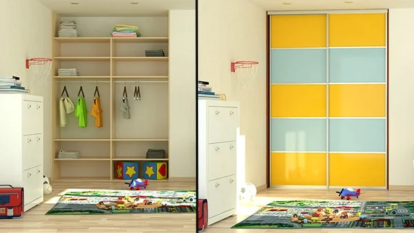 Vstavana skrina - detska izba