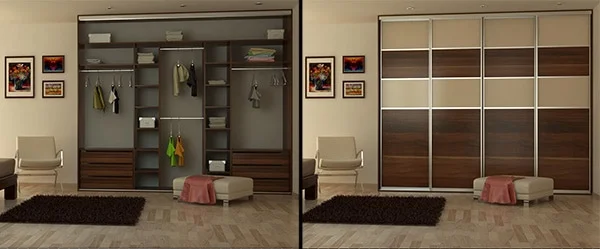 Vstavana skrina - spalna