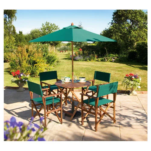 Zeleny zahradny nabytok